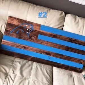 NFL stained wooden flags! :)